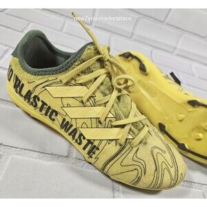 ADIDAS end plastic waste gamemode SOCCER CLEATS SHOES YELLOW HR1740 youth size 4